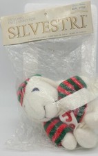 Odd Vintage Silvestri Christmas Bunny Rabbit Plush Ornament 6