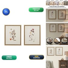 Madison Park French Herbarium Wall Art - Linen Canvas 17.84