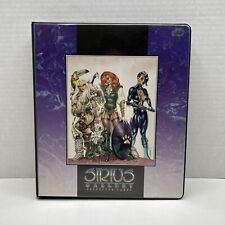1998 Sirius Gallery Trading Card Binder W/ Uncut 6 Card Sheet picture