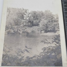 Grand Ledge Michigan River Rock Formations Nature Landscape 1927 VTG Photo picture