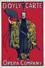 🎭 D'Oyly Carte Opera Company Vintage Poster - 24x36 picture