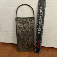 Antique Vintage Metal Sunny Monday Soap Shaver Primitive Rustic Farmhouse picture