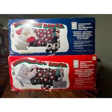 Vintage 1992 Telco Motion-ettes Sleeping Santa & Mrs Claus Animated Pair Boxed picture