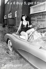 BETTIE PAGE 4x6 Photo 1950s Glamour Model Classic Hollywood Portrait Photo Print picture