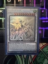  LED8-EN005 - Ghost Rare Crystal Clear Wing Synchro Dragon -Yugioh TCG. picture
