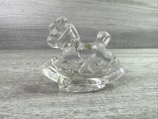 Vintage Biedermann Rocking Horse Crystal First Birthday Candle Holder picture