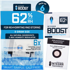 Integra Boost 62% RH, 2 Way Humidity Control Packs – 8G Size for Storing up to 1 picture