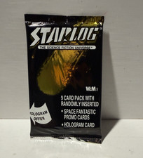 Starlog Science Fiction Universe 9 Card Trading Card Pack Hologram 1993 WCM picture