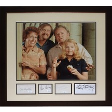 All In The Family Deluxe Framed 16x20 Photo with all 4 Cast Autographs - JSA picture