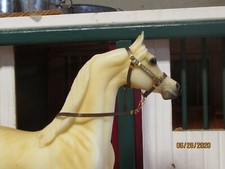 Jaapi Brown & Gold Halter - fits Breyer/Stone traditional model horses picture