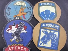 WWII RKO Squadron Jacket Patches US Airborne 517th, 511th, 18th, 6th Divisions picture