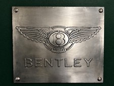 Bentley Vintage Style Garage Sign 20x24 Handmade Aluminum Relief Metal Wall Art picture