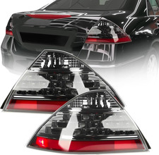 A Pair of Smoke Taillights with Bulbs for Honda 2006-2007 Accord, 4-Door, Driver picture