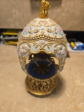 Franklin Mint Faberge Heart  Carousel Musical Egg Nice picture