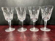 Waterford Crystal LISMORE Claret Wine Glasses 5.5”in  Lot of 4 picture