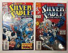 Silver Sable 18 + 19 NM vs Venom 1993 Marvel Comics Spiderman Carnage Movie MCU picture