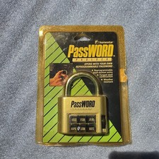 Homestar Password Padlock, Sealed 1990 Packaging. Rare & HTF padlock. picture