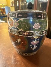 Cloisonné Tobacco Jar Antique Japanese picture