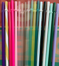 3PCS Reusable Plastic Straws Venti Tumbler Suction Pipes Random Color picture