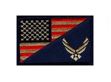 Air Man Flag 3 X 2 Subdued Military Hook Patch (AF07) picture