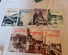Vintage Pan American's Guides To European Countries Lot Of 7 Color Booklets  picture