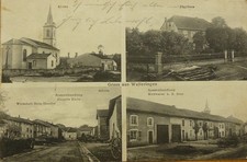 Postcard Walleringen Vallerange Guest House 1915 Lorraine Moselle Morhange Saint-Avold picture