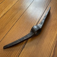Antique Vintage Hand Forged Axe Head Pickaxe Hatchet Adze Mattox Pick Pecker picture