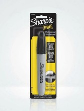 Sharpie Pro Industrial Chisel Tip Permanent Marker Wet, Oily Surfaces Black 1 pk picture