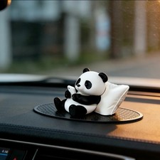 Panda Sculpture Figure Animal Model Desk Office Car Decoration Collectible Ornam picture