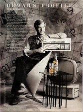 Dewar's Profile Peter Norton 1980s Vintage Magazine Ad Scotch Whiskey Computer picture
