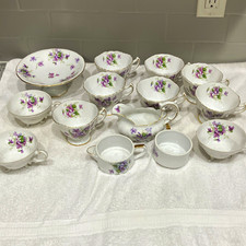 Vintage Rossetti Spring Violets, Porcelain Tea Set, made in Occupied Japan picture