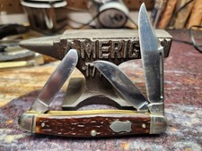 🔥🔥Vintage_Western Boulder Colo. USA_1961-1977 Large Stockman Knife NICE picture