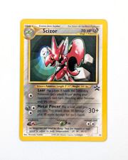 Pokemon Scizor 33 Black Star Promo 2001 Wizards of the Coast WOTC Vintage picture