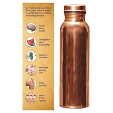 Pure Copper Water Bottle For Ayurveda Health Benefits Leak Proof  picture