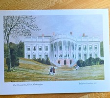 Vintage 1979 Jimmy Carter White House Christmas Card Lefevre Cranstone w/ Insert picture
