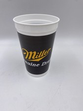 Miller Genuine Draft 90 Years Harley Davidson Motorcycle 1903-1993 Plastic Cup picture