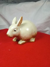 Vintage Adorable Ceramic Bunny Rabbit-copper tail unique picture