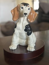 Vintage Kay Finch California Pottery Dachshund Puppy Figurine Dog 8” Unmarked picture