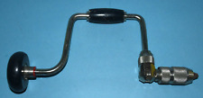 Vintage STANLEY Handyman Bit Brace Ratcheting Hand Drill #H1253. Made in USA. picture
