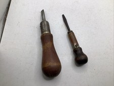 (2) Vintage YANKEE Ratcheting Screwdrivers No.12 & No. 15  picture