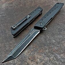 VORTEK TANGO Black G10 Tanto Blade Ball Bearing Flipper EDC Folding Pocket Knife picture