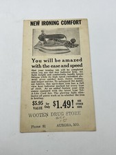 Vintage Ad | Wooten’s Drug Store | Ironing Comfort Ad picture