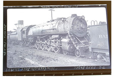 1939 Baltimore & Ohio RR #5550 T-2 4-8-2 Locomotive New Castle PA Photo Negative picture
