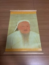 Japanese Hanging Scroll Portrait, Artwork, Good Condition, Art Collectible picture