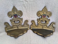 LQQK Vintage Boy Scouts of America Cast Iron Bookends -Be Prepared picture