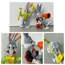 Vintage 1990 Applause PVC Bugs Bunny Tux Director & 1988 Bugs Figure 2pcs picture