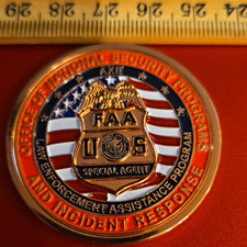 FAA Office of National Security Programs Special Agent Challenge Coin picture