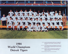 1984 DETROIT TIGERS TEAM  CUSTOM 4X6 PHOTO POSTCARD picture