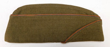 WW2 US Army Air Force USAAF Overseas Cap 7 1/8 Garrison OD WWII Uniform Hat picture