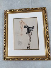 Vintage Framed Varga Girl Pin-Up – “Long-Distance Love” (Free Shipping) picture